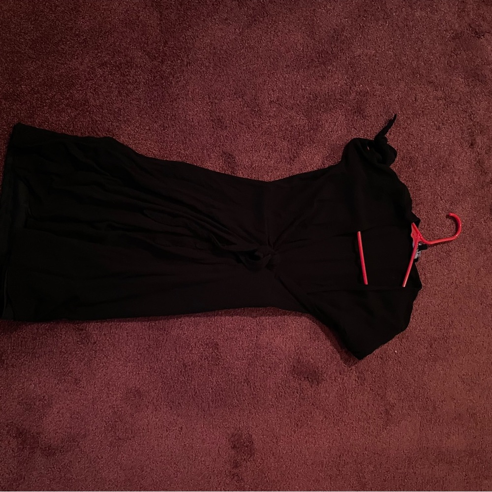 Lulu black wrap dress